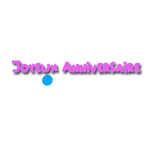 Gif animé joyeux anniversaire rose bonbon